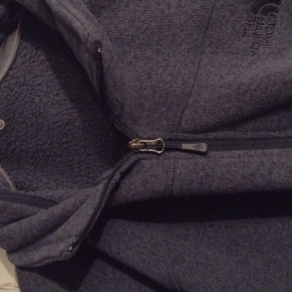 The North Face Zippered Sweater Size XXL Blue - Picture 3 of 4